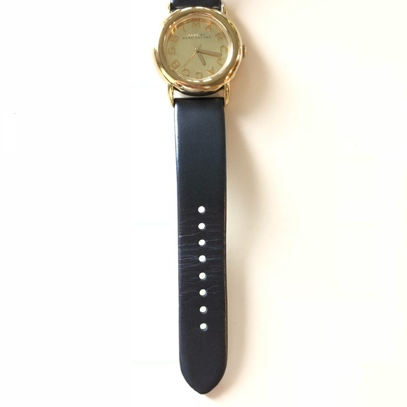 Marc by Marc Jacobs Gold & Blue Leather Watch